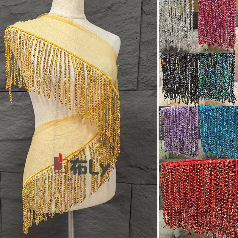 15cm Beaded Sequin Tassel Frin - Tassel Fringe Trim บทวิจารณ์และราคา