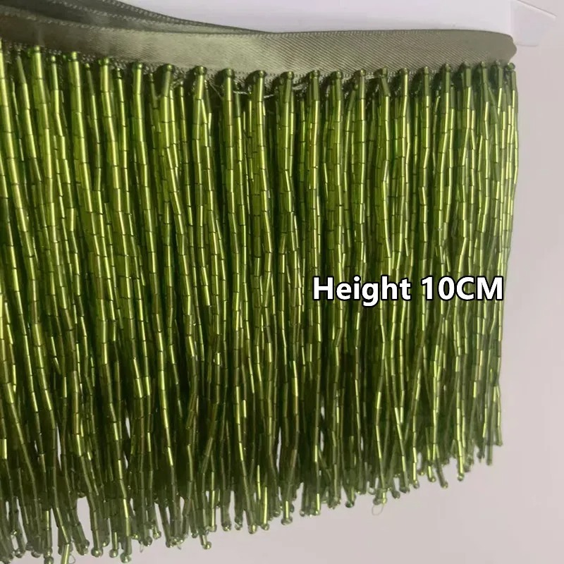 10CM Silver Red Bead Tube Tass - Tassel Fringe Trim บทวิจารณ์และราคา