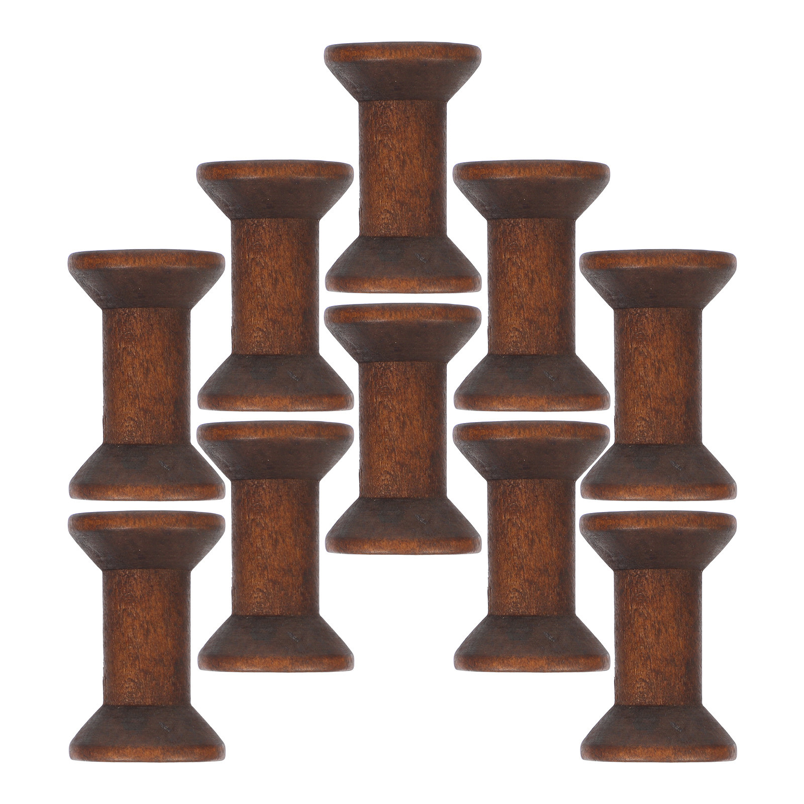 10Pcs Handcrafted Wooden Spool - Embroidery Craft บทวิจารณ์และราคา