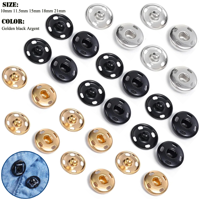 10/50 Set 8-10mm Metal Sew-on  - Iron On Stud Set บทวิจารณ์และราคา