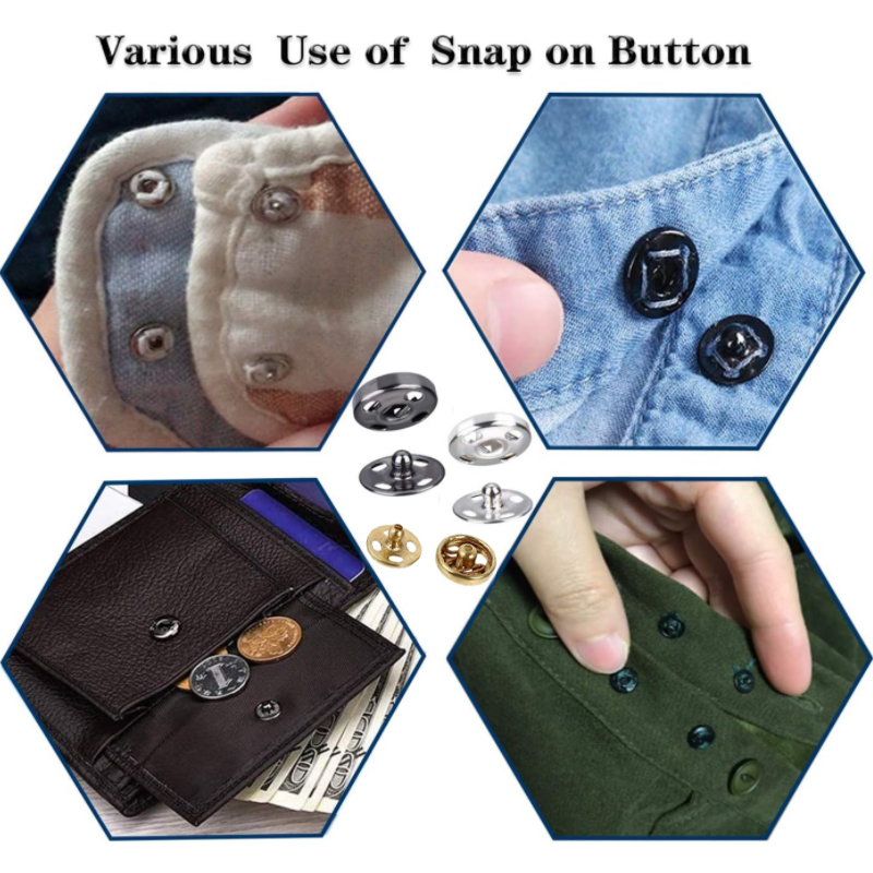 10/50 Set 8-10mm Metal Sew-on  - Iron On Stud Set บทวิจารณ์และราคา