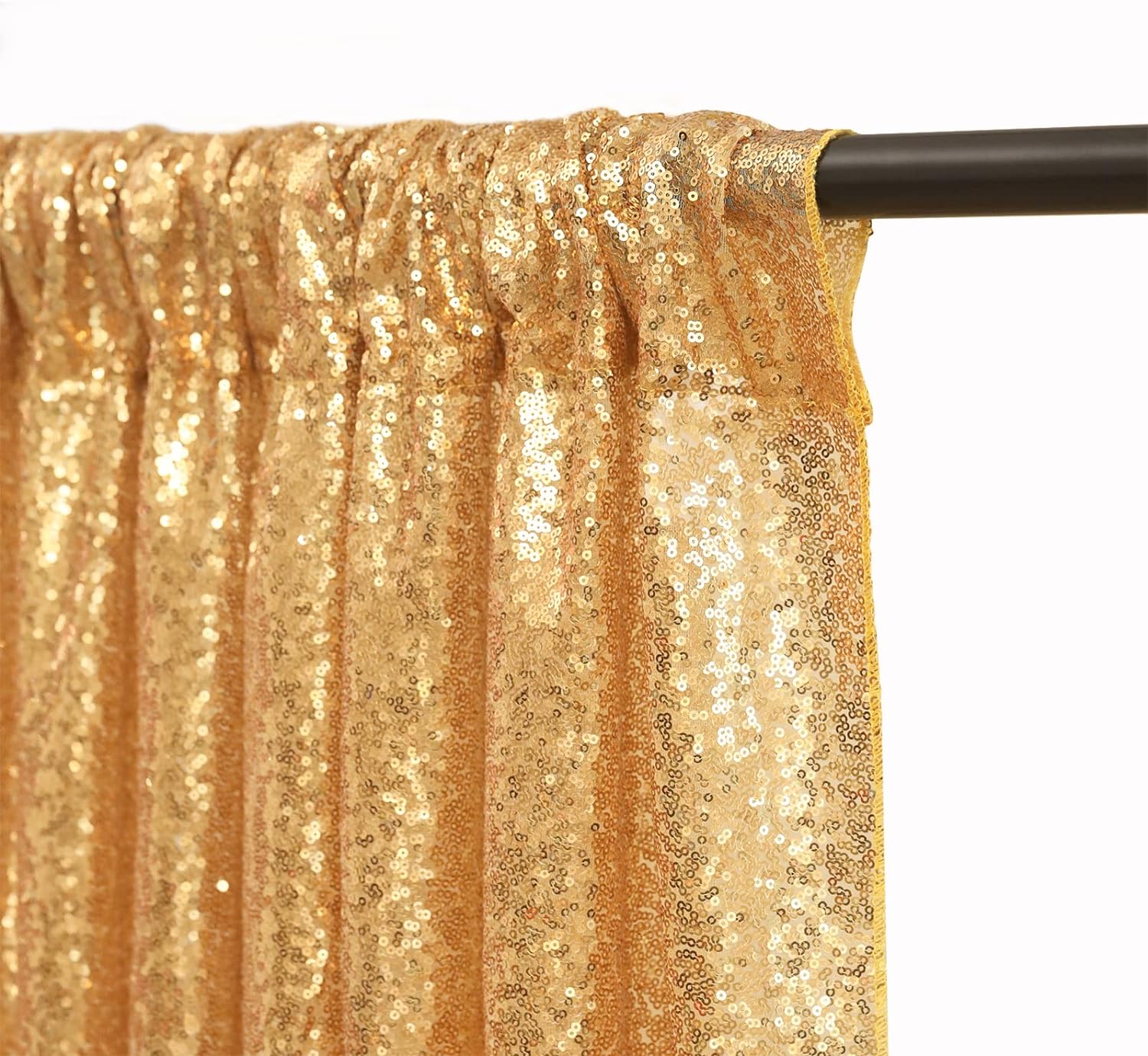2×8FT-4PCS Gold Sequin Backdro - Sequin Fabric Panel บทวิจารณ์และราคา