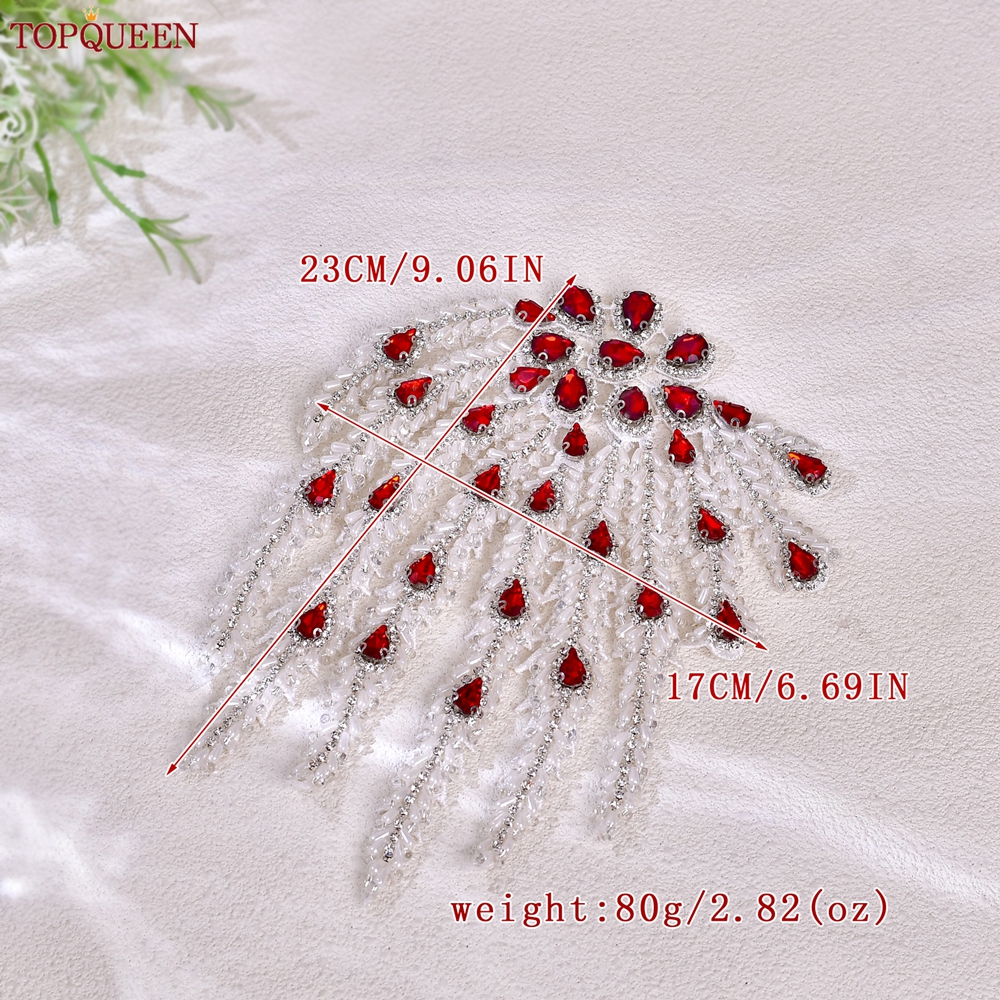 TOPQUEEN Hand-sewn Beaded Tass - Sew On Rhinestone บทวิจารณ์และราคา