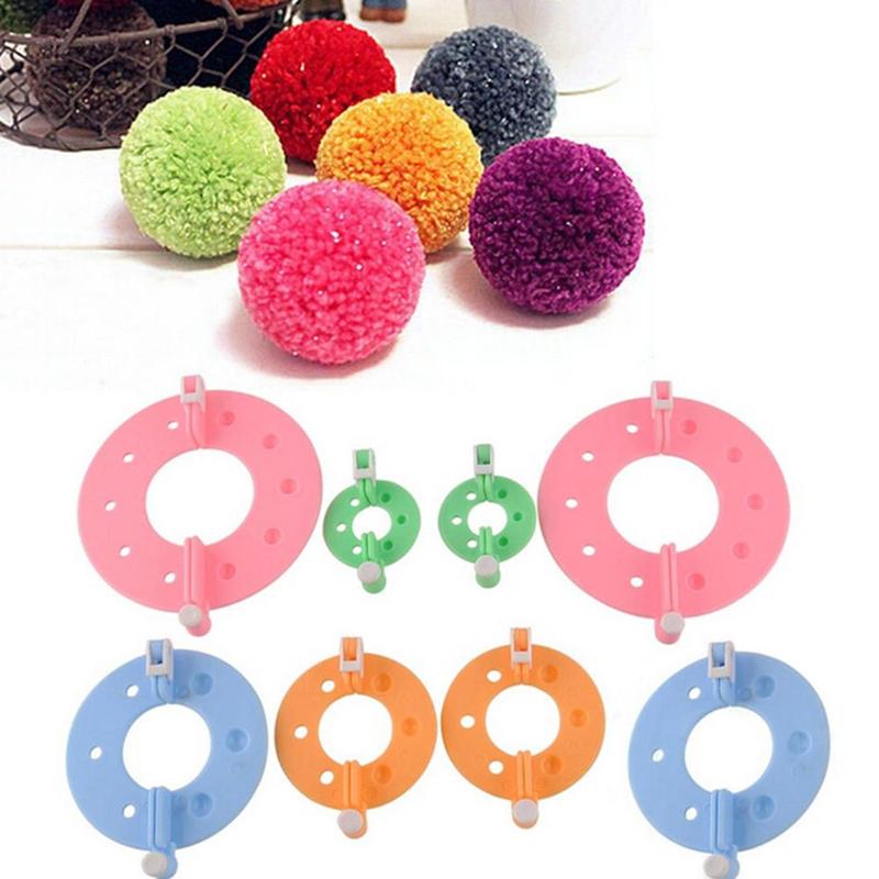 8Pcs 4 Sizes Plastic Pompom Ma - Pom Pom Maker Tool บทวิจารณ์และราคา