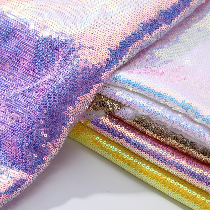 Dense Sequin Glitter Fabric fo - Sequin Fabric Panel บทวิจารณ์และราคา