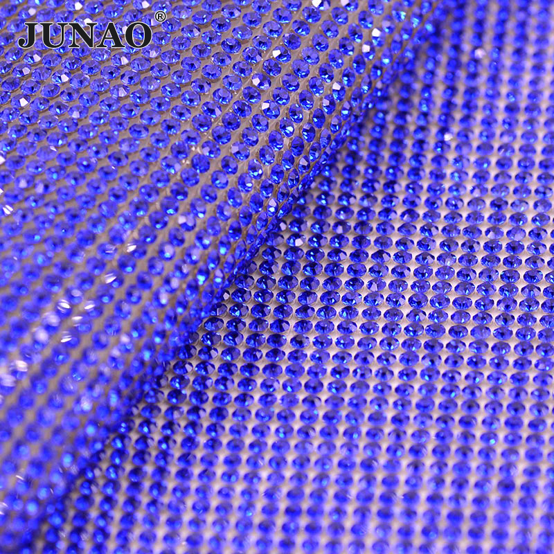 JUNAO 24x40cm Light Peach Self - Hotfix Rhinestone Sheet บทวิจารณ์และราคา