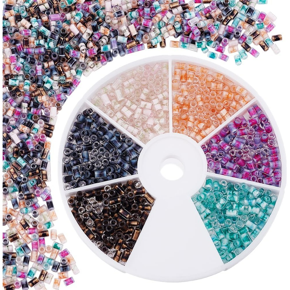 720pcs 6 Colors Tube Beads 24g - Embroidery Craft บทวิจารณ์และราคา