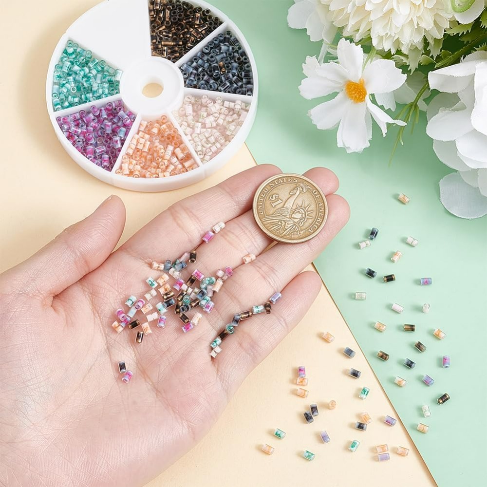 720pcs 6 Colors Tube Beads 24g - Embroidery Craft บทวิจารณ์และราคา