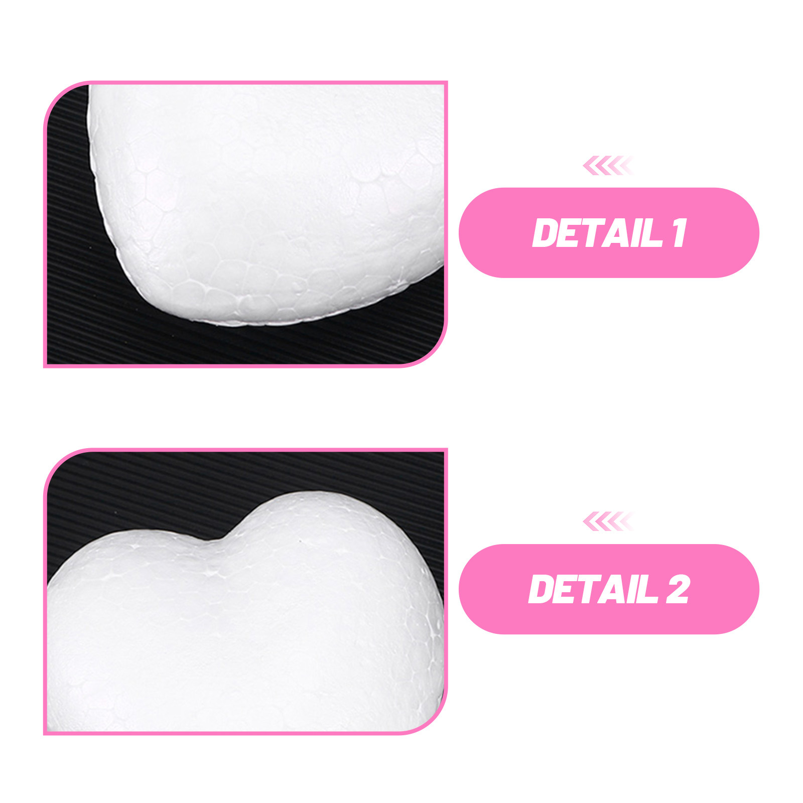 20Pcs Blank Heart Foam Balls L - Embellish Craft บทวิจารณ์และราคา