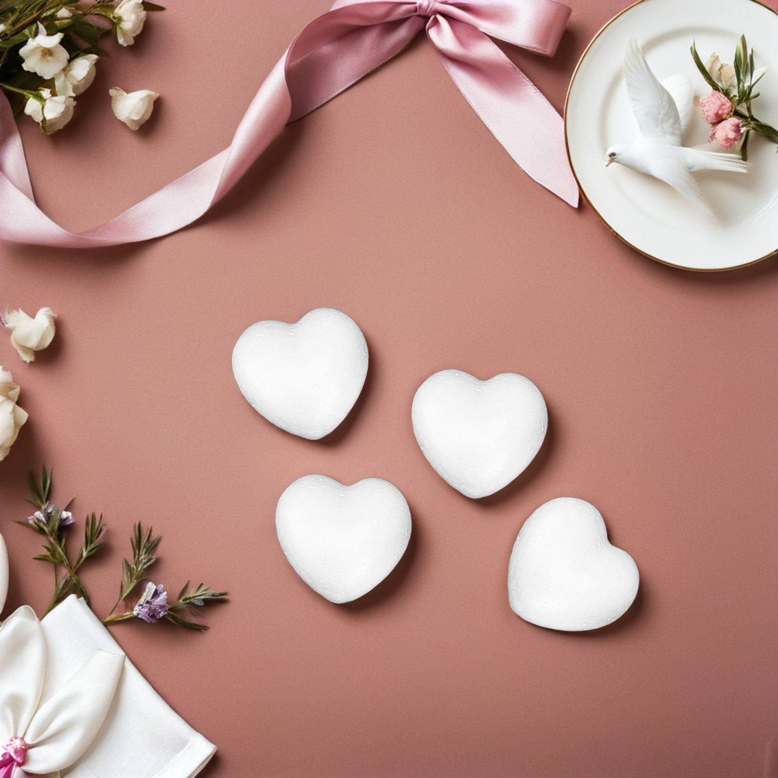 20Pcs Blank Heart Foam Balls L - Embellish Craft บทวิจารณ์และราคา