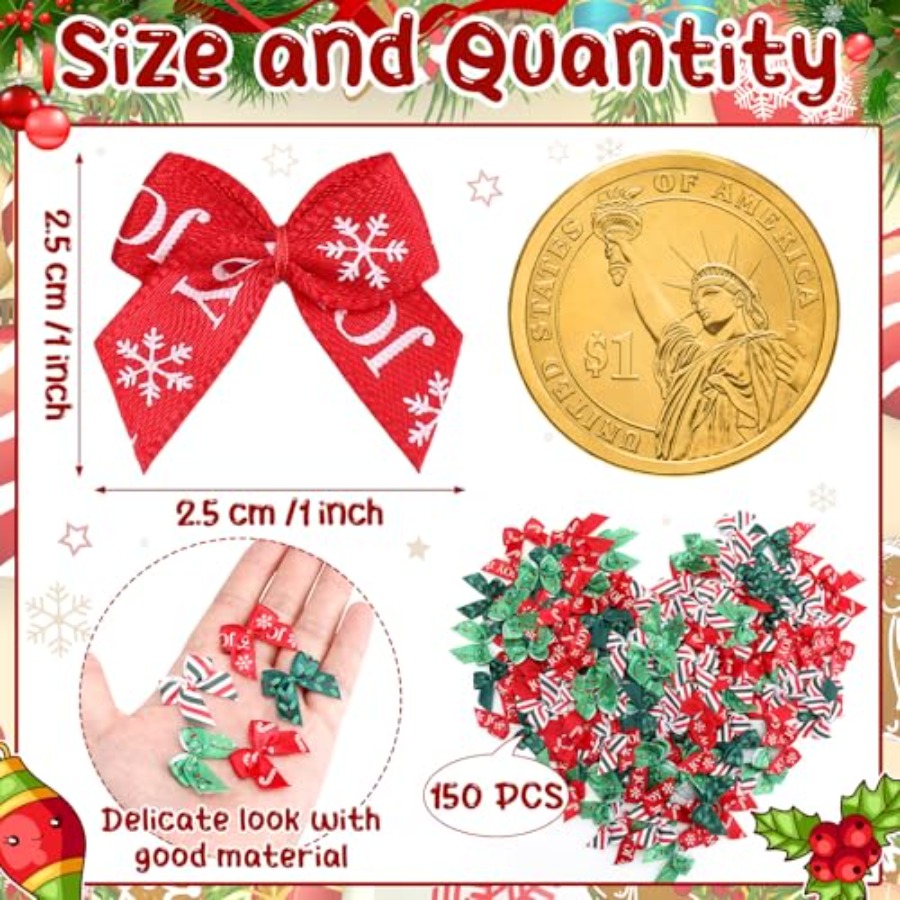 150 Pcs Summer Christmas Mini  - Christmas Craft Embellishment บทวิจารณ์และราคา