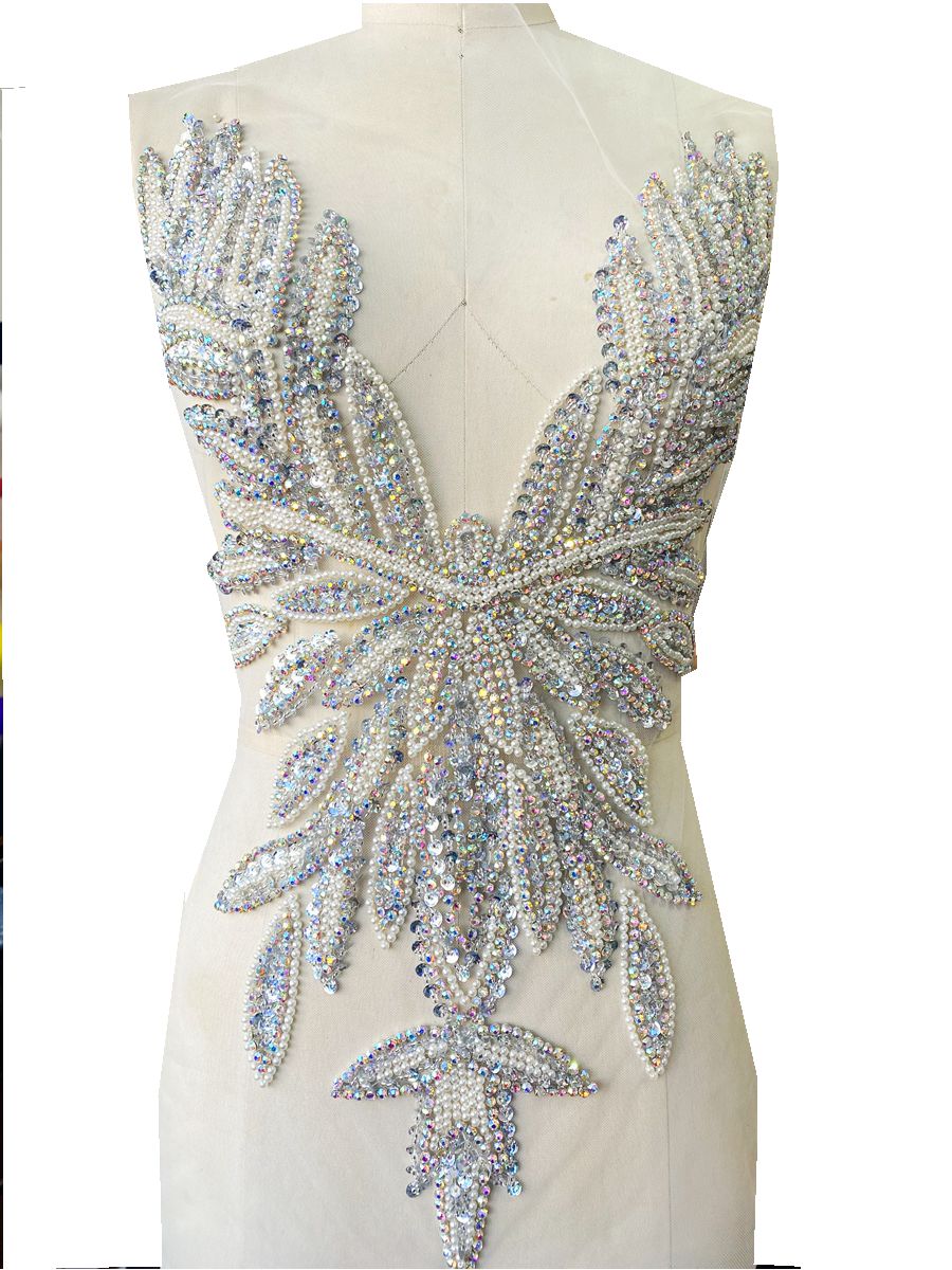 Luxury Beading Mesh Pearls Cry - Crystal Mesh Fabric บทวิจารณ์และราคา