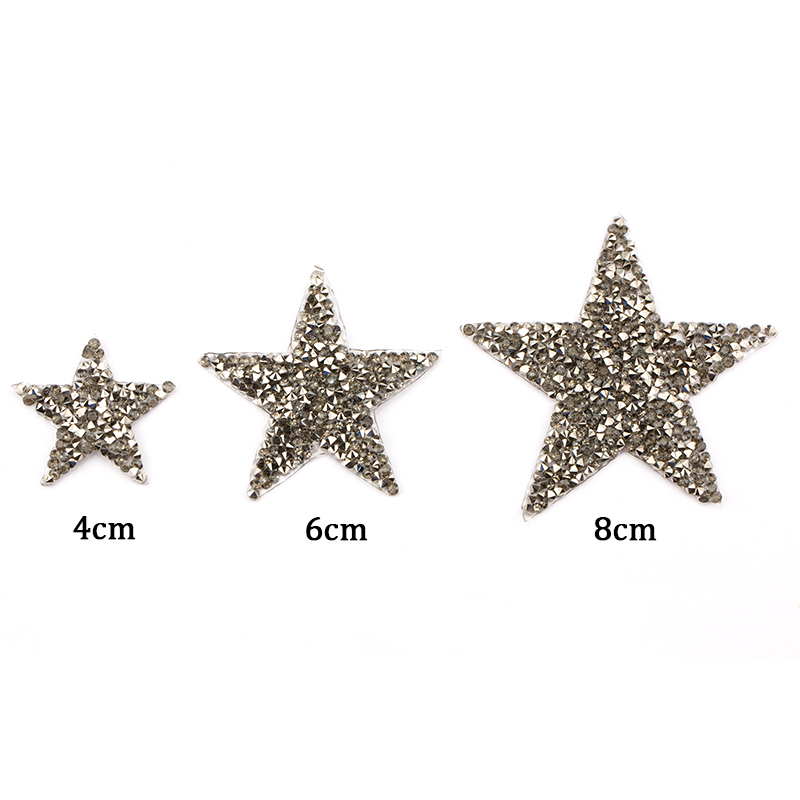 4/6/8cm Hotfix Jet Hematite St - Hotfix Rhinestone Sheet บทวิจารณ์และราคา
