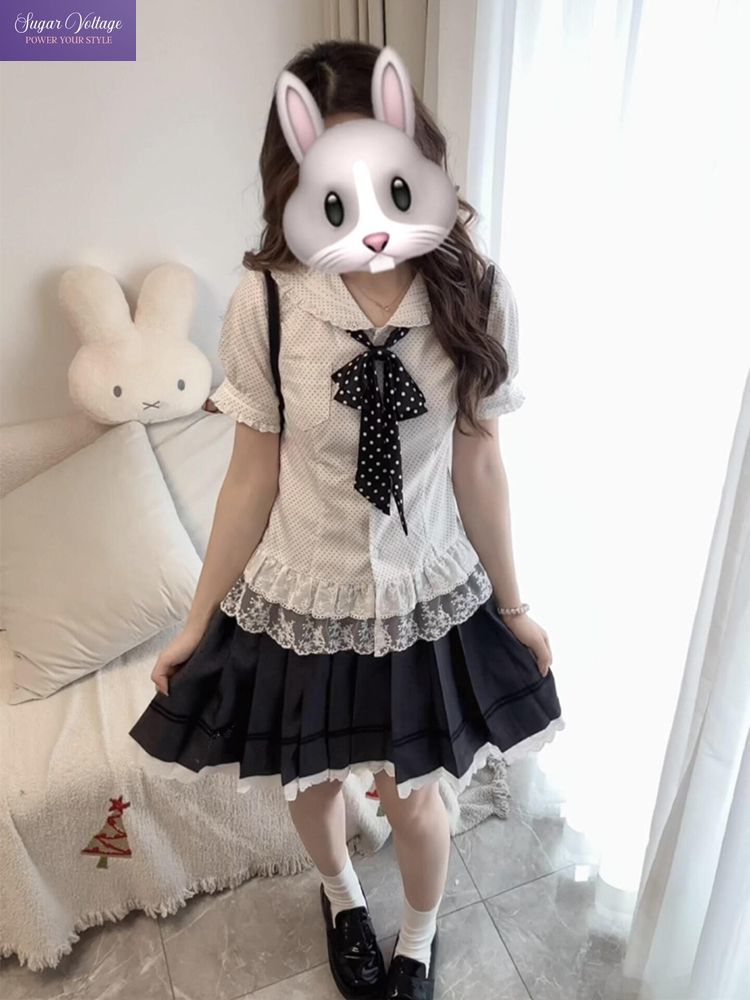 New Sweet Coquette 2 Piece Set - Elastic Lace Trim บทวิจารณ์และราคา