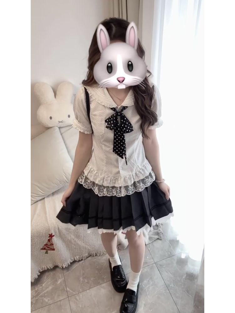 New Sweet Coquette 2 Piece Set - Elastic Lace Trim บทวิจารณ์และราคา