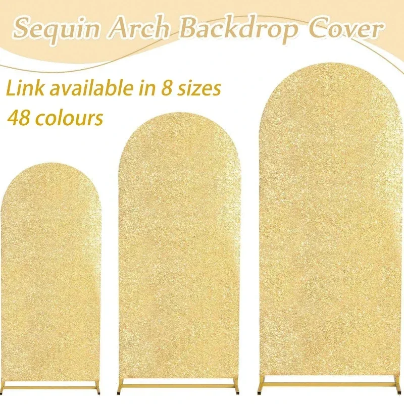 4 Colors 7 Sizes Sequin Arch F - Sequin Fabric Panel บทวิจารณ์และราคา