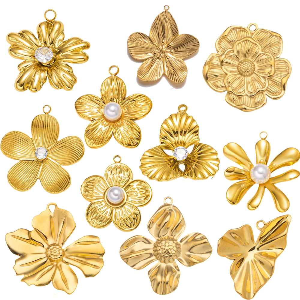 5pcs Gold Stainless Steel Flow - Embellishment Crafts บทวิจารณ์และราคา