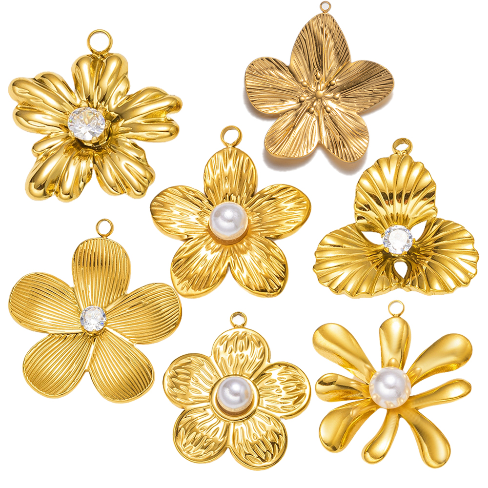 5pcs Gold Stainless Steel Flow - Embellishment Crafts บทวิจารณ์และราคา