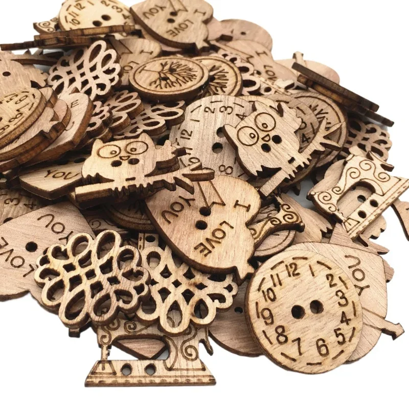 50pcs Wooden Craft Embellishme - Christmas Craft Embellishment บทวิจารณ์และราคา