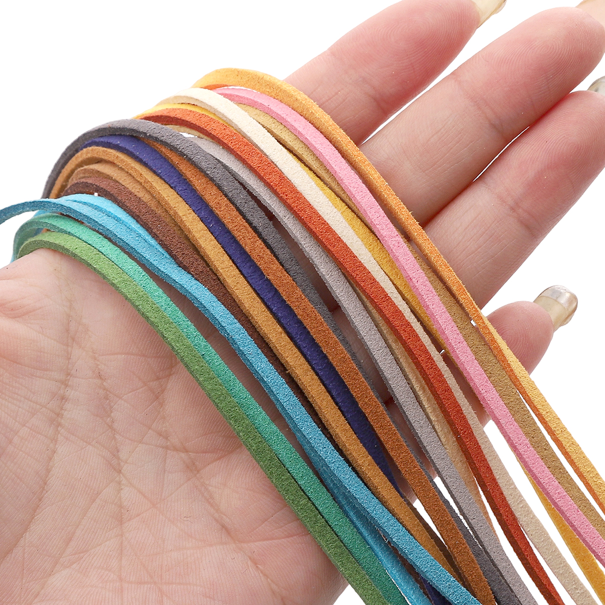 3mm Flat Double Sided Suede Ha - Velvet Ribbon Roll บทวิจารณ์และราคา