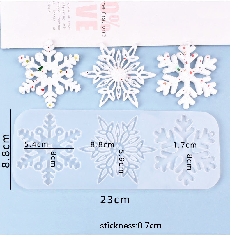 Christmas Hollow Snowflake Orn - Christmas Craft Embellishment บทวิจารณ์และราคา