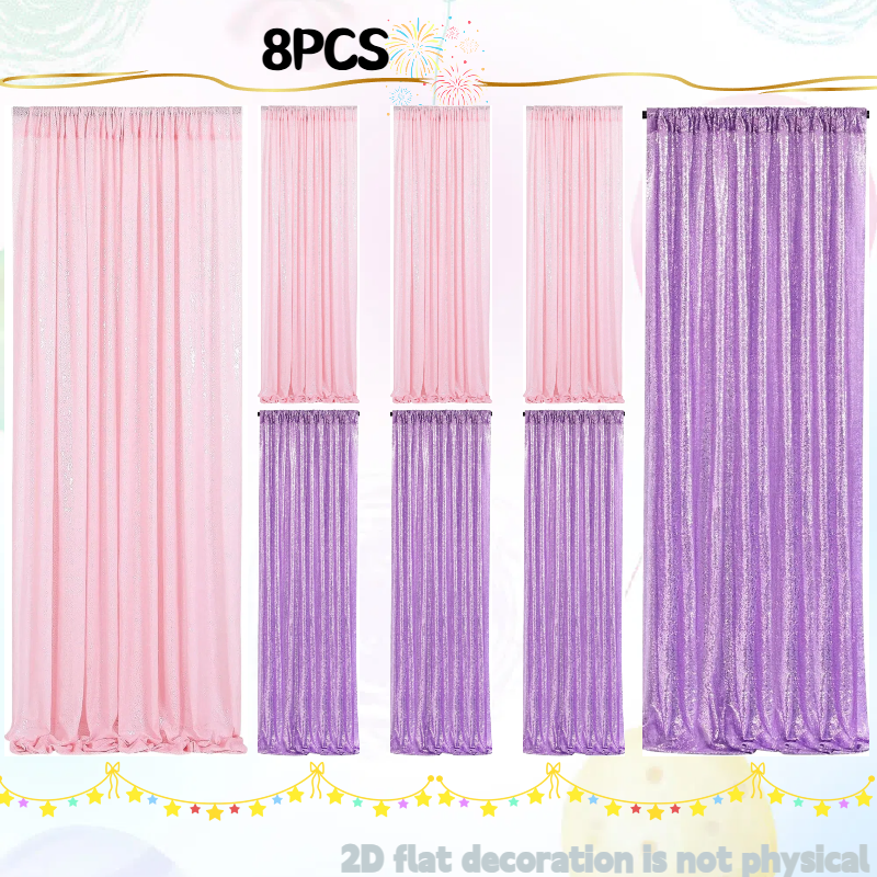 Pink&Silver Sequin Backdrop 2f - Sequin Fabric Panel บทวิจารณ์และราคา